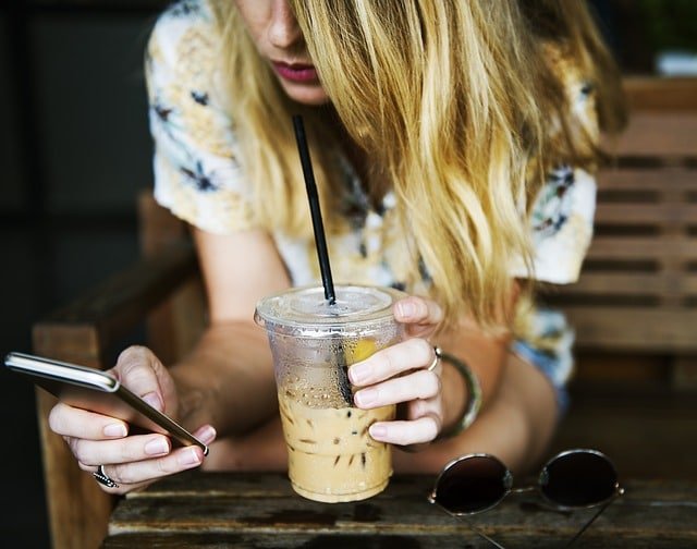 woman on phone